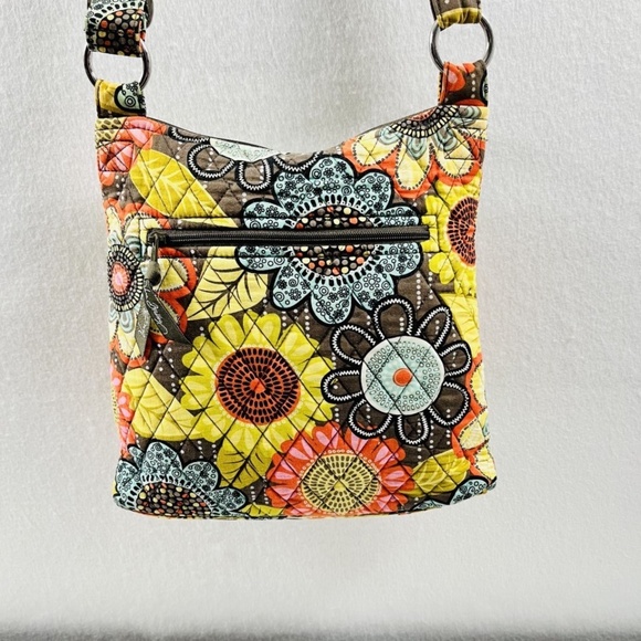Vera Bradley Hipster Crossbody Bag in Flower Shower Retired Print Colorful - Picture 4 of 16